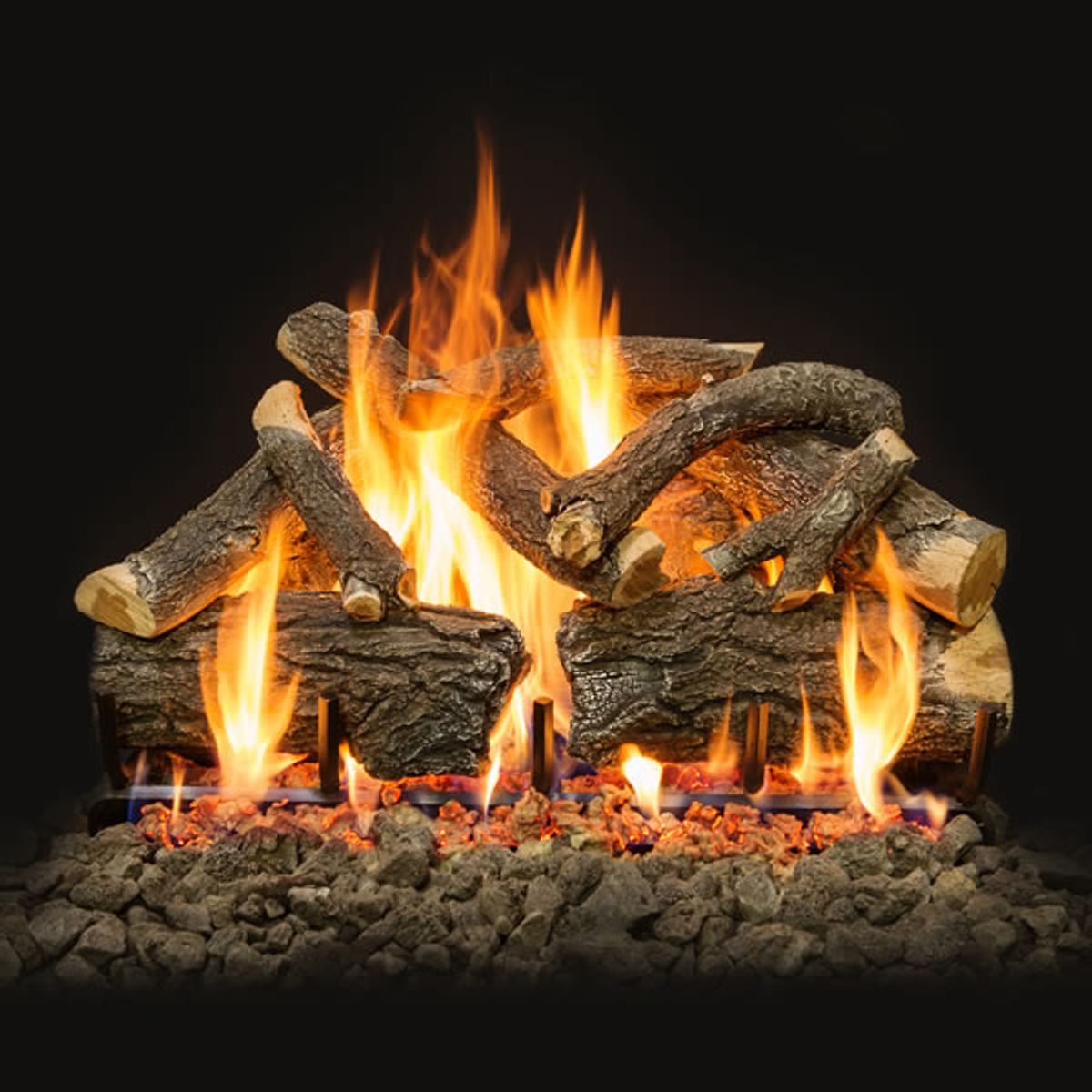 Arizona Weathered Oak Charred Vented Gas Log Set - Grand Canyon