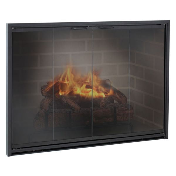 Stiletto Masonry Fireplace Glass Door