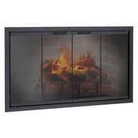 Stiletto Zero Clearance Fireplace Glass Door