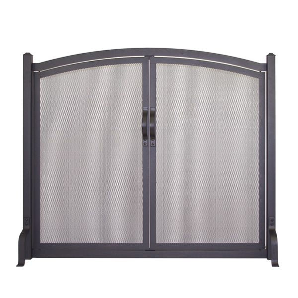 Early American Arched Fireplace Screen with Doors