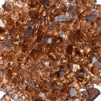 Krystal Fire - Reflective Fire Glass - 1/4" ReflectiveCopper