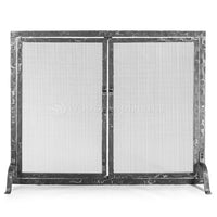 Hammered Fireplace Screen with Doors