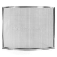 Lumino Stainless Steel Bowed Fireplace Screen