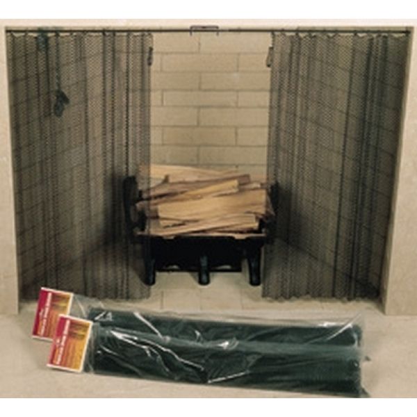 Mesh Hanging Fireplace Screen