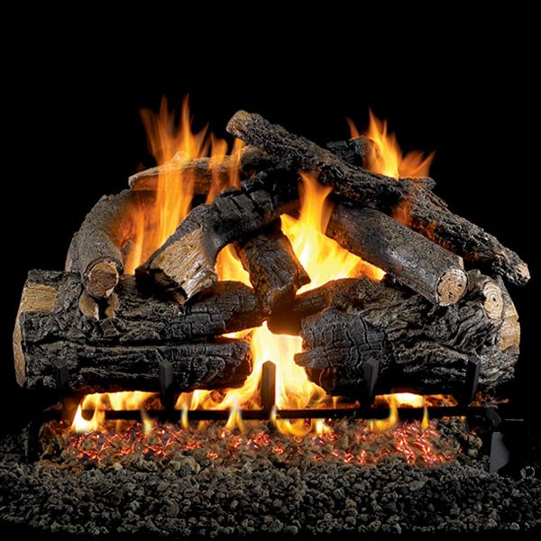 36" Pioneer Oak Vented Gas Log Set | Real Fyre