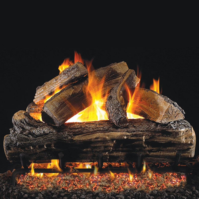 18" Split Oak Vented Gas Log Set | Real Fyre