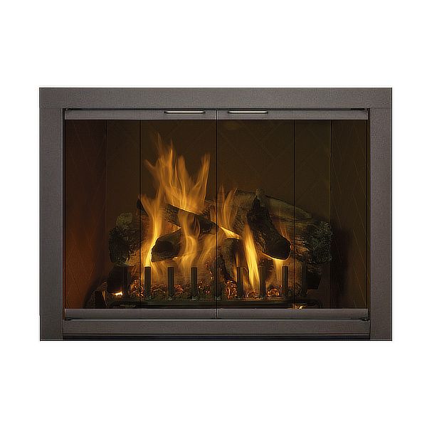 Piccolo Custom Masonry Fireplace Glass Door