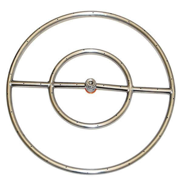 Round High-Capacity Gas Fire Pit Burner