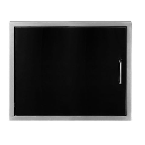 Wildfire Outdoor Horizontal Single Door 27"x20" - Black