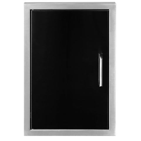 Wildfire Outdoor Vertical Single Door 20"x27" - Black