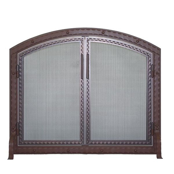 Templar Arched Fireplace Screen with Doors