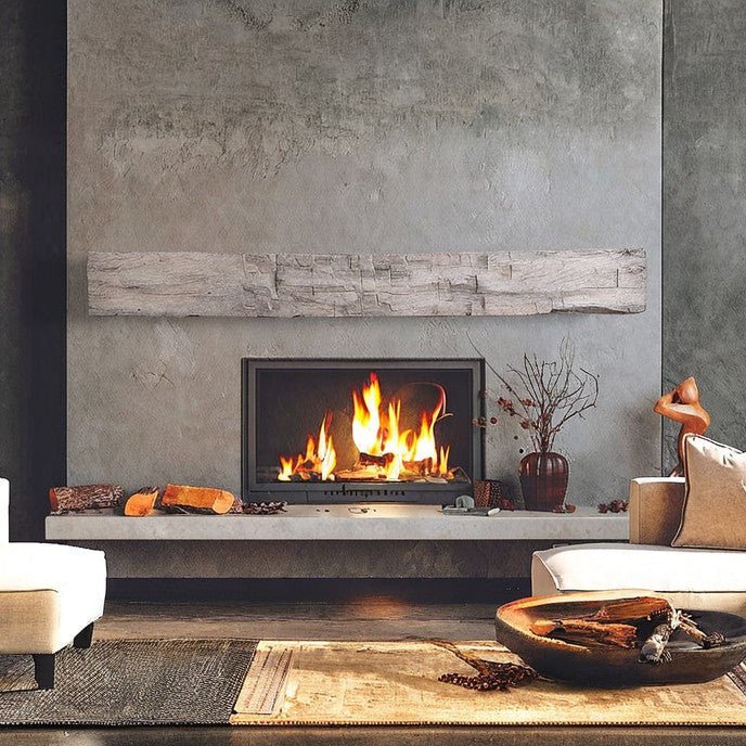 Farmhouse Rustic Concrete Mantel Shelf