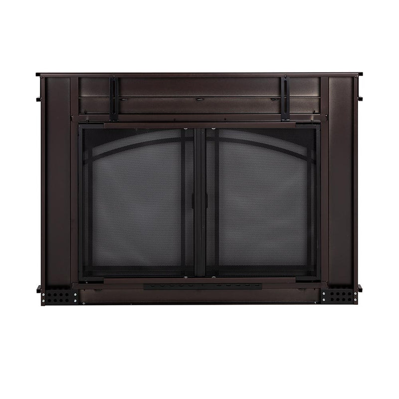 Farnsworth Oil Rubbed Bronze Masonry Fireplace Door | Standard Sizes - ExceptionalFire