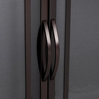 Farnsworth Oil Rubbed Bronze Masonry Fireplace Door | Standard Sizes - ExceptionalFire