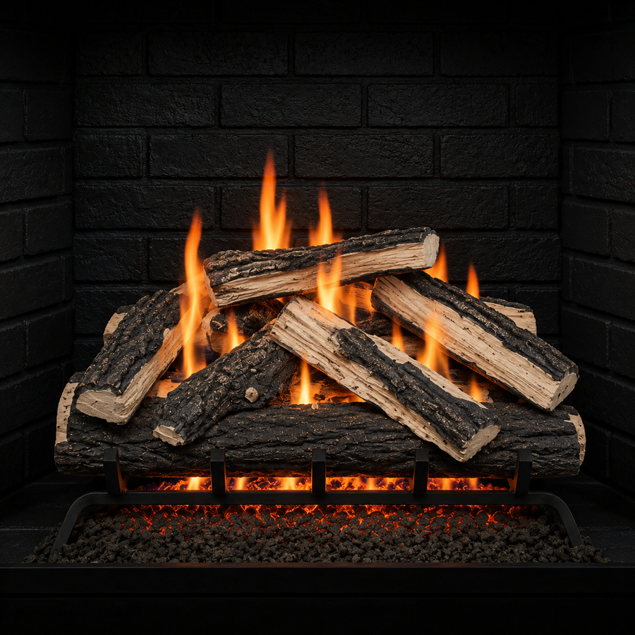 Split Oak Gas Log Set