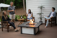 Fire Pit Tables Standard Traditional Square - ExceptionalFire