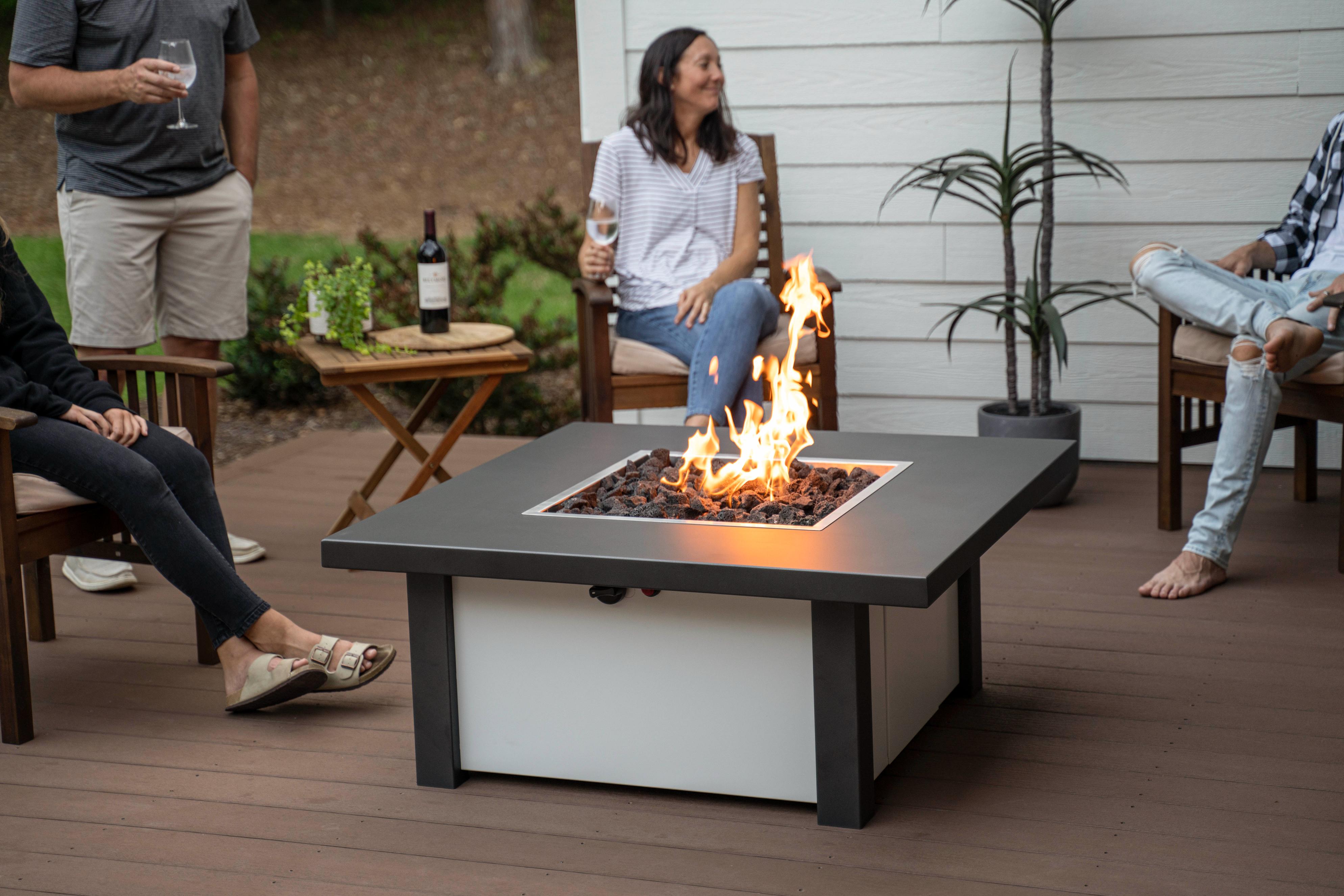 Fire Pit Tables Standard Traditional Square - ExceptionalFire