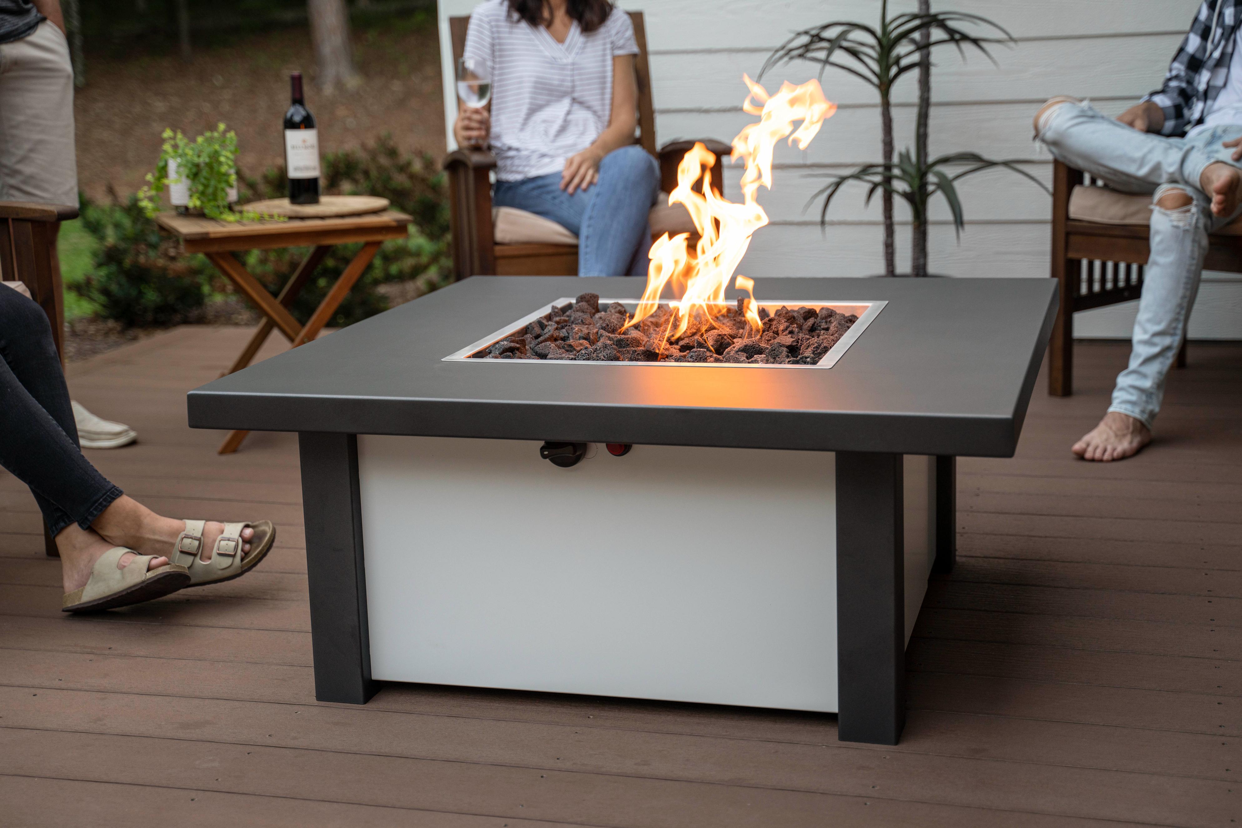 Fire Pit Tables Standard Traditional Square - ExceptionalFire