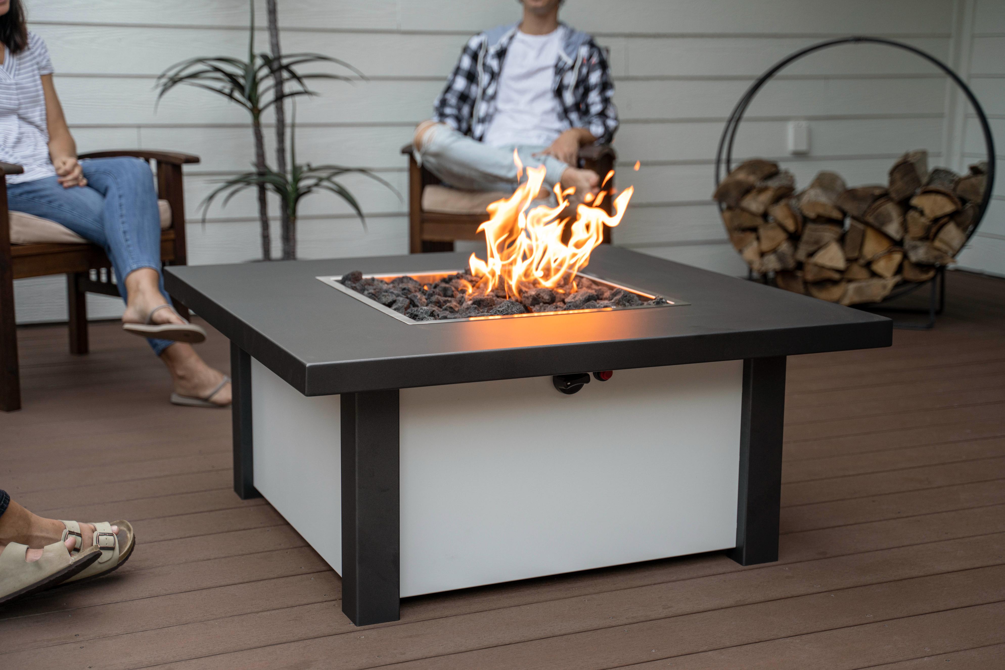 Fire Pit Tables Standard Traditional Square - ExceptionalFire