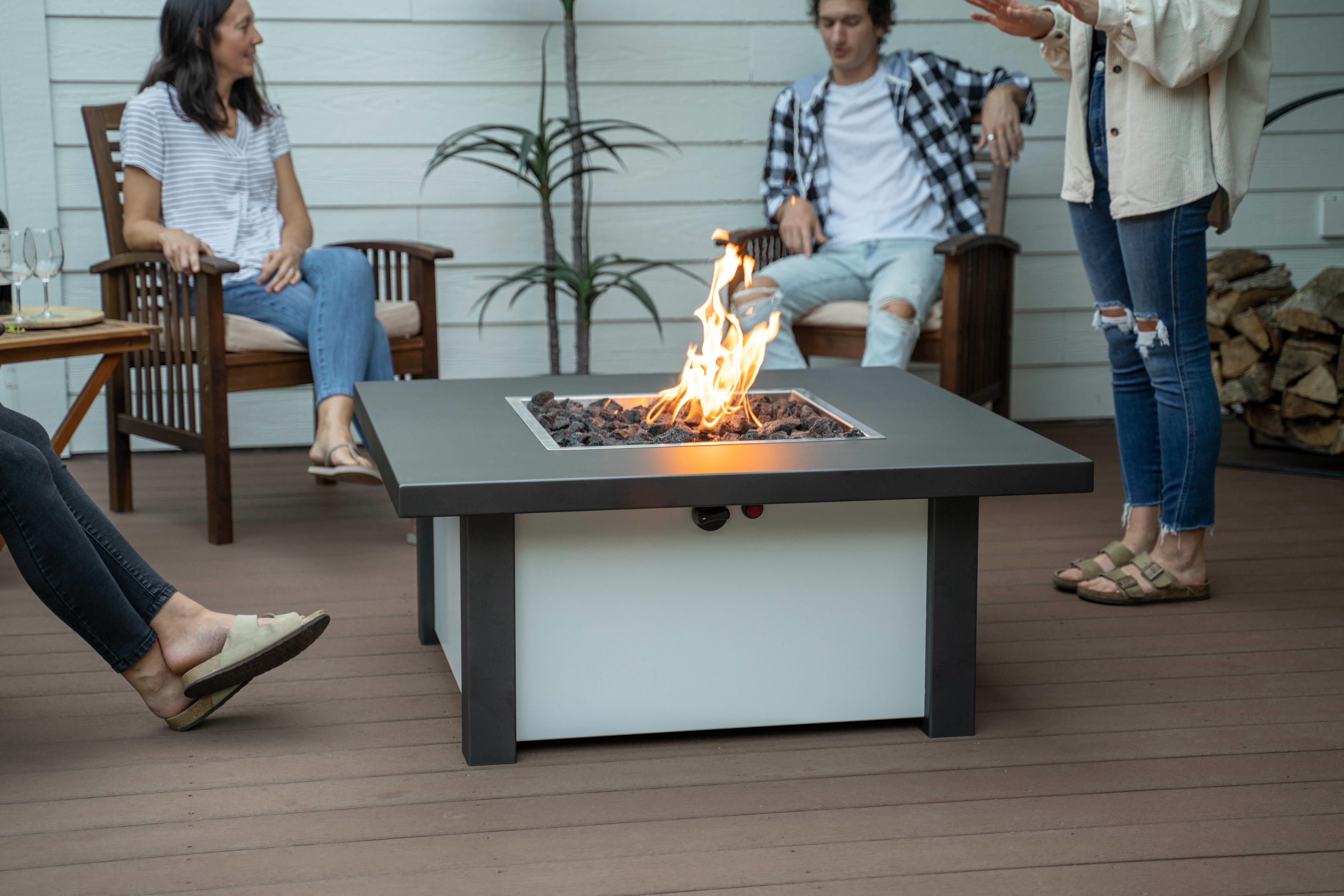 Fire Pit Tables Standard Traditional Square - ExceptionalFire