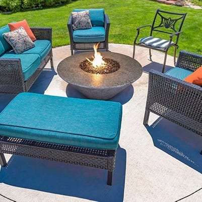 Athena Olympus Round Fire Table