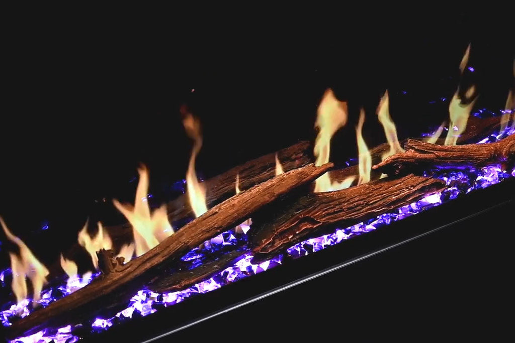 Modern Flames Orion Slim 60-Inch Three-Sided Built-In Electric Fireplace - Model OR60-SLIM