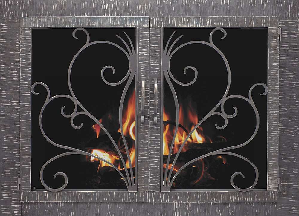 Flat Hammer - Masonry and Prefab Fireplace Glass Doors - ExceptionalFire