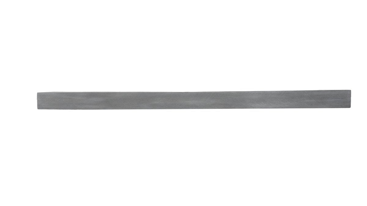 Flat Sawn Non-Combustible Concrete Mantel Shelf Weathered Grey Finish - ExceptionalFire