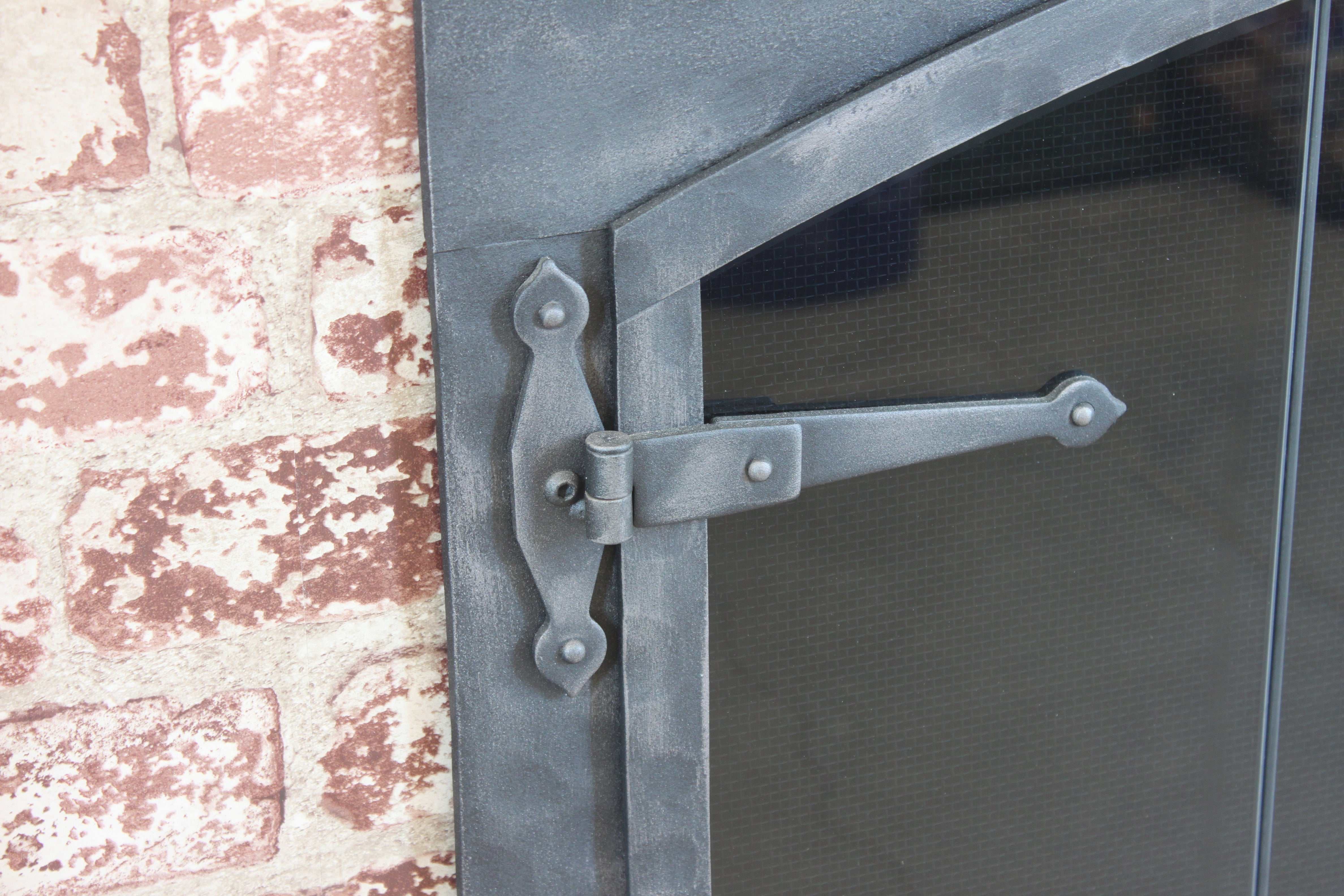 Forged Iron - Arch Conversion - Masonry and Prefab Fireplace Glass Doors - ExceptionalFire