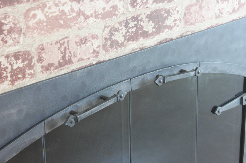 Forged Iron - Arch Conversion - Masonry and Prefab Fireplace Glass Doors - ExceptionalFire