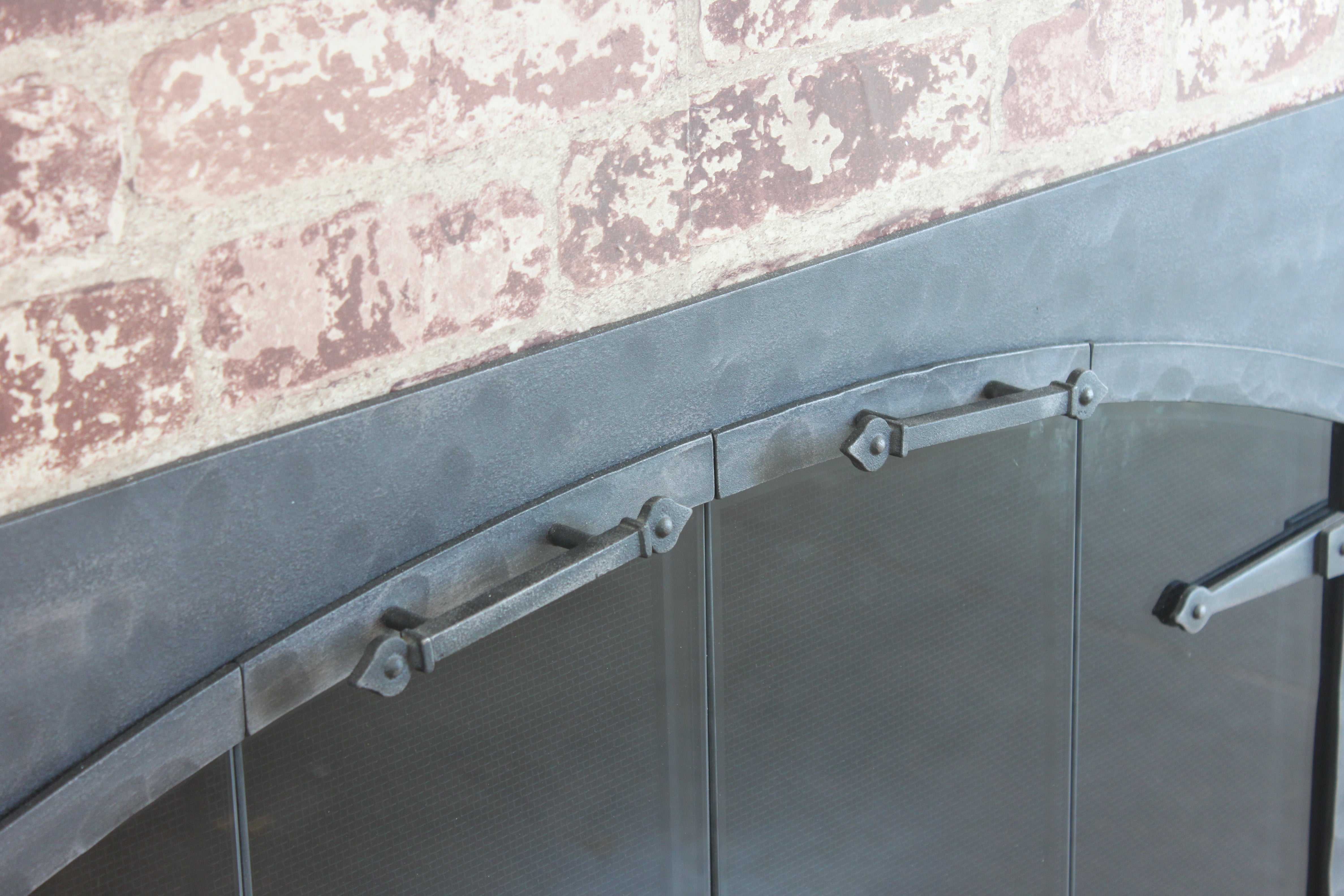 Forged Iron - Arch Conversion - Masonry and Prefab Fireplace Glass Doors - ExceptionalFire