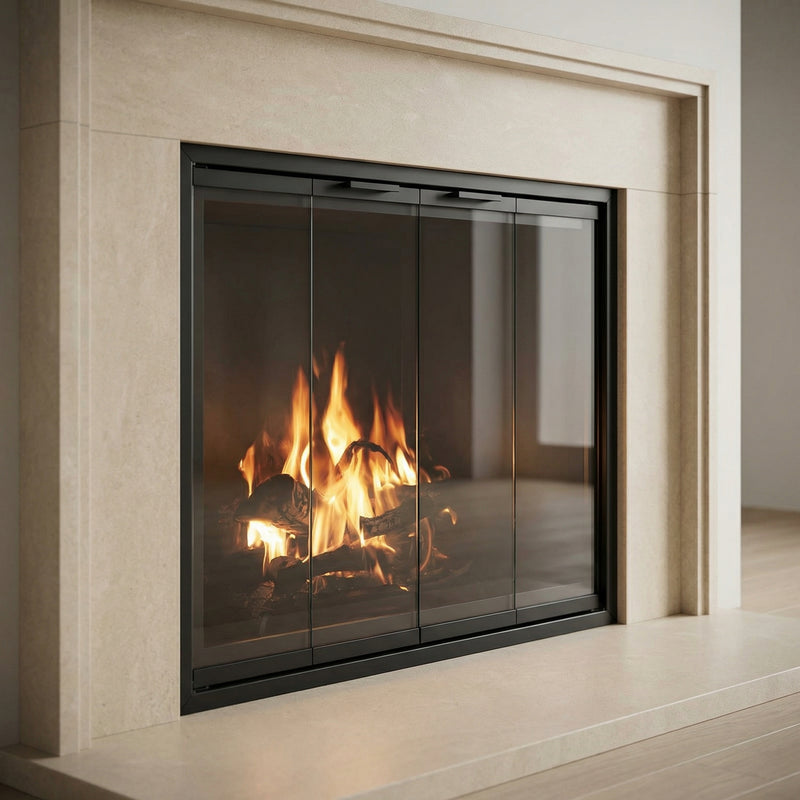 Seaside Standard Glass Doors | Prefab Fireplaces by Stoll | Custom