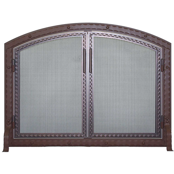 Custom Made Blacksmith Arch Working Doors / Width: 39-inch Peak H 35-inch / Vintage Vein
