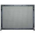 Free Standing Fireplace Screen Custom Made Blacksmith Rectangle