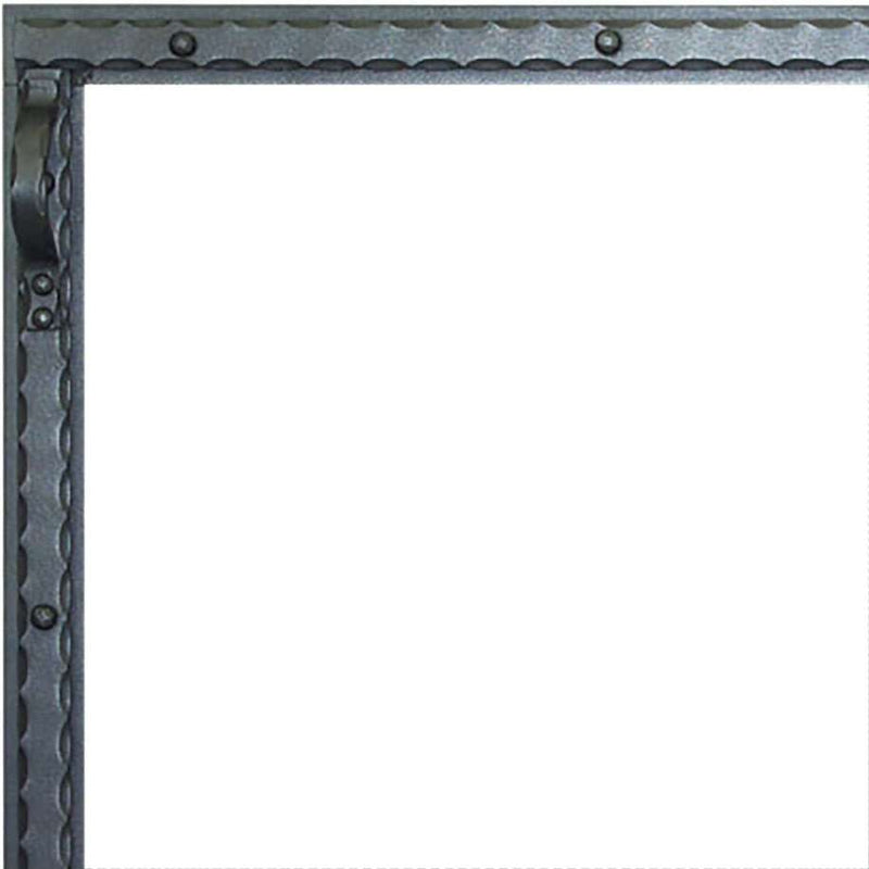 Free Standing Fireplace Screen Custom Made Blacksmith Rectangle - ExceptionalFire