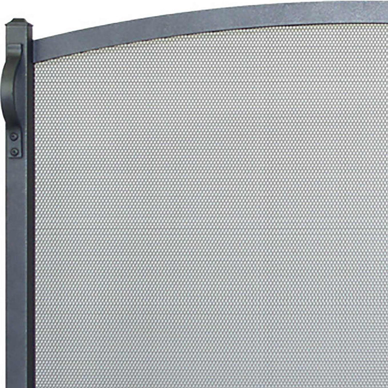 Free Standing Fireplace Screen Custom Made Colonial Arch - ExceptionalFire