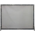 Free Standing Fireplace Screen Custom Made Craftsman Aged Rectangle