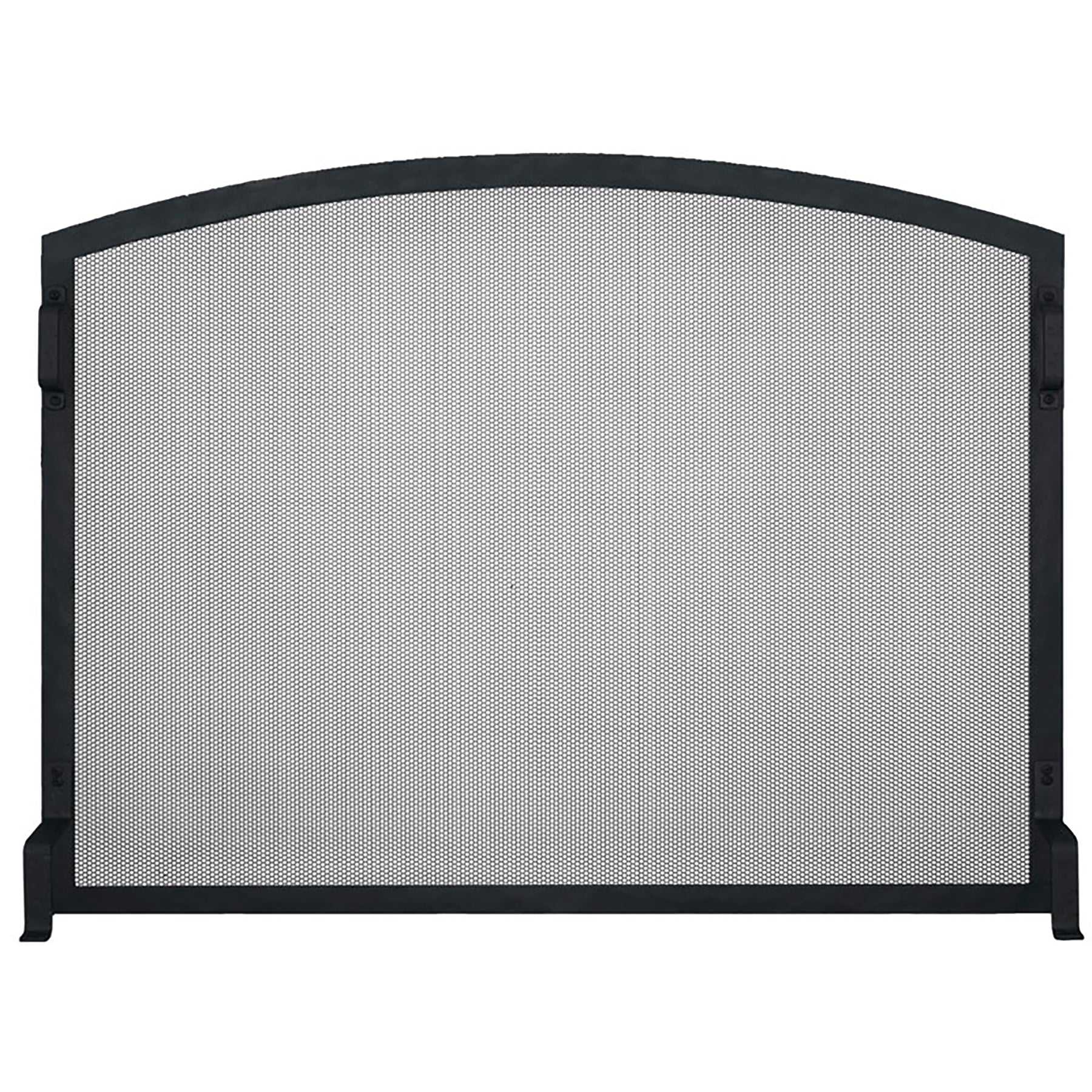 Free Standing Fireplace Screen Custom Made Craftsman Forged Arch - ExceptionalFire