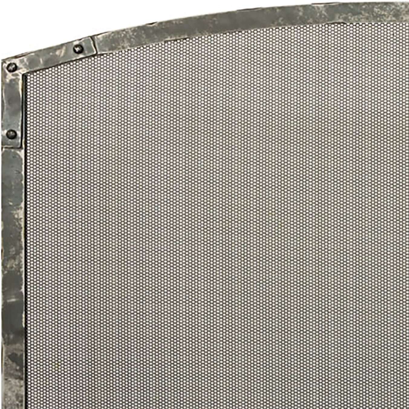 Free Standing Fireplace Screen Custom Made Craftsman Old World Arch - ExceptionalFire