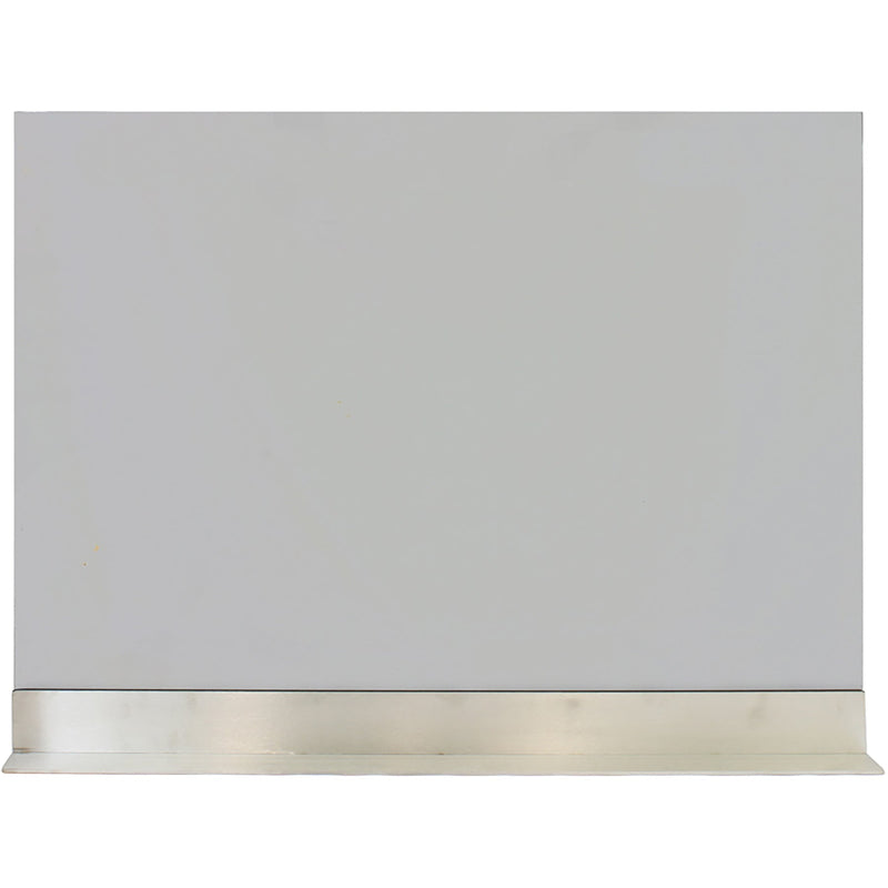 Custom free standing fireplace screen Elite rectangle with 9-inch foot depth and 1/4-inch glass thickness