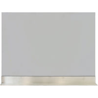 Custom free standing fireplace screen Elite rectangle with 9-inch foot depth and 1/4-inch glass thickness