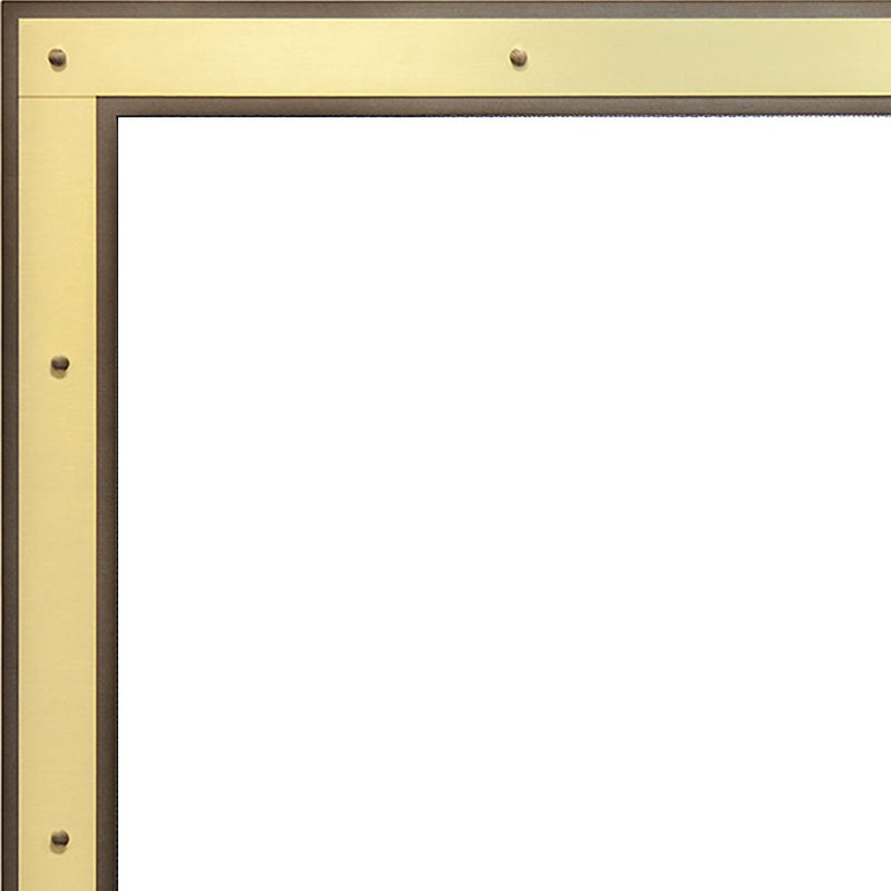 Free Standing Fireplace Screen Custom Made Layered Manhattan Rectangle - ExceptionalFire