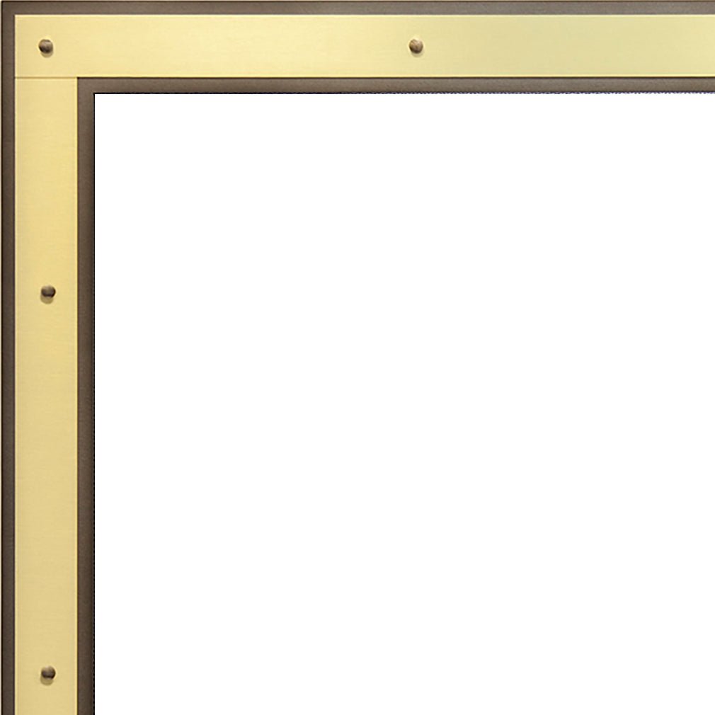 Free Standing Fireplace Screen Custom Made Layered Manhattan Rectangle - ExceptionalFire