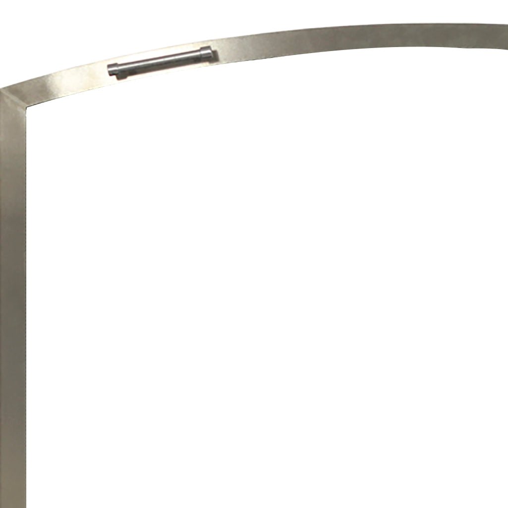 Free Standing Fireplace Screen Custom Made Modern Stainless Outdoor Arch - ExceptionalFire