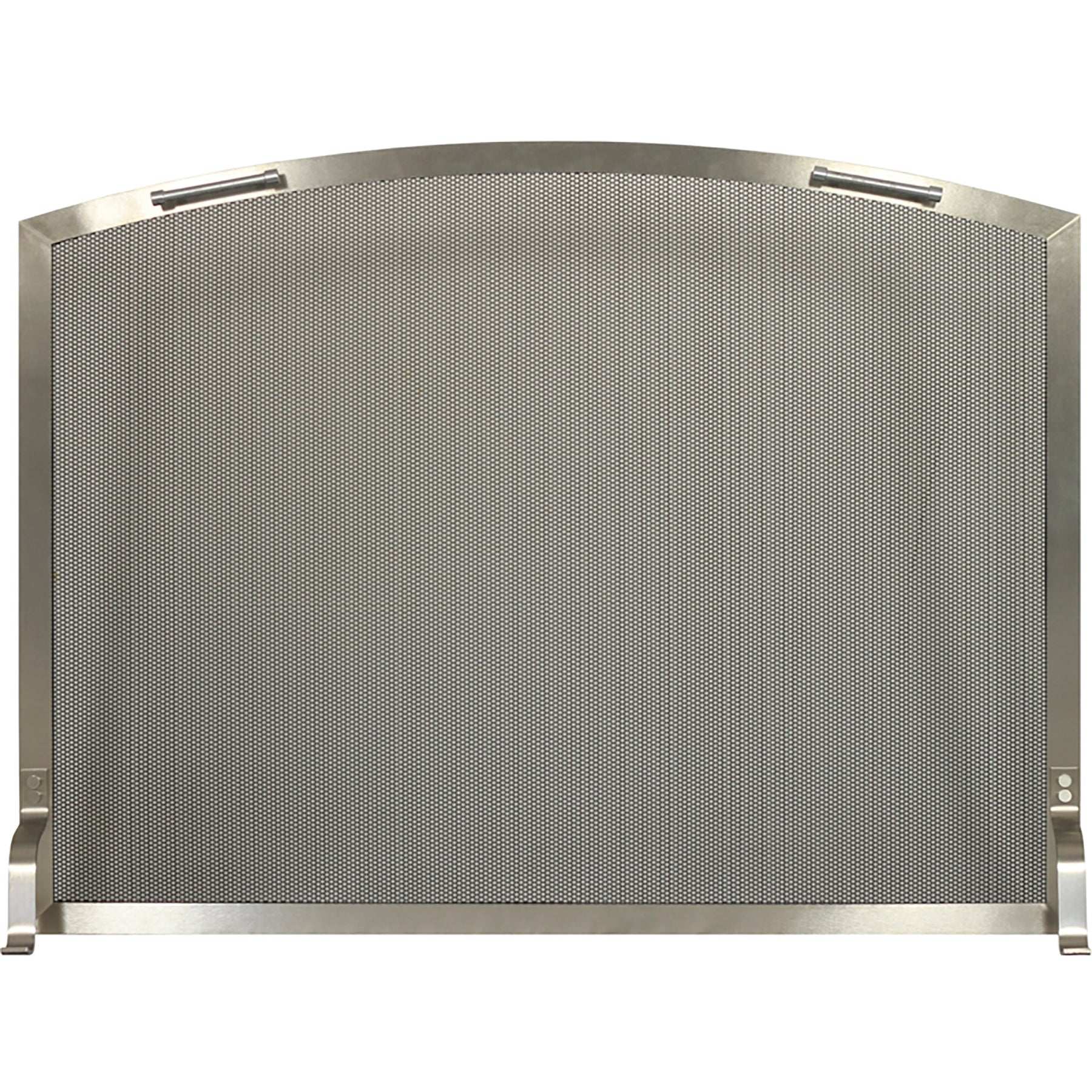 Free Standing Fireplace Screen Custom Made Modern Stainless Outdoor Arch - ExceptionalFire