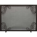 Free Standing Fireplace Screen Custom Made Traditional Rectangle Symphony Design