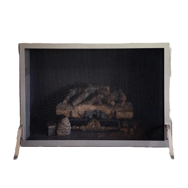 Free Standing Fireplace Screen Handmade to Fit Your Fireplace - Carolina - ExceptionalFire