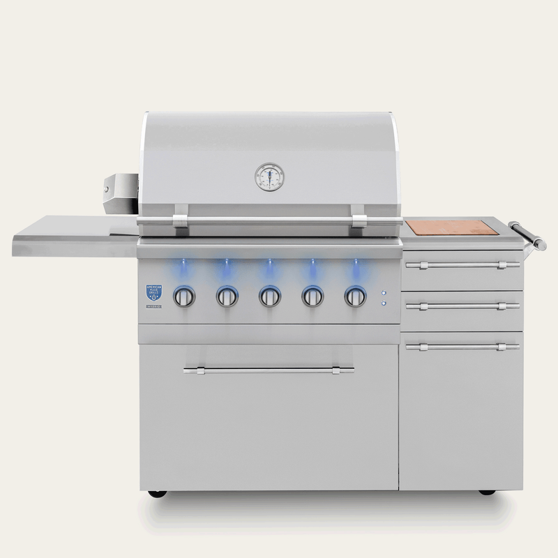American Made Grills Encore 36" Freestanding Hybrid Grill