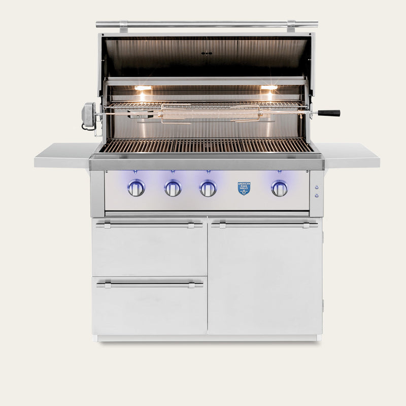 Freestanding Estate Freedom - 42" Gas Grill — open view