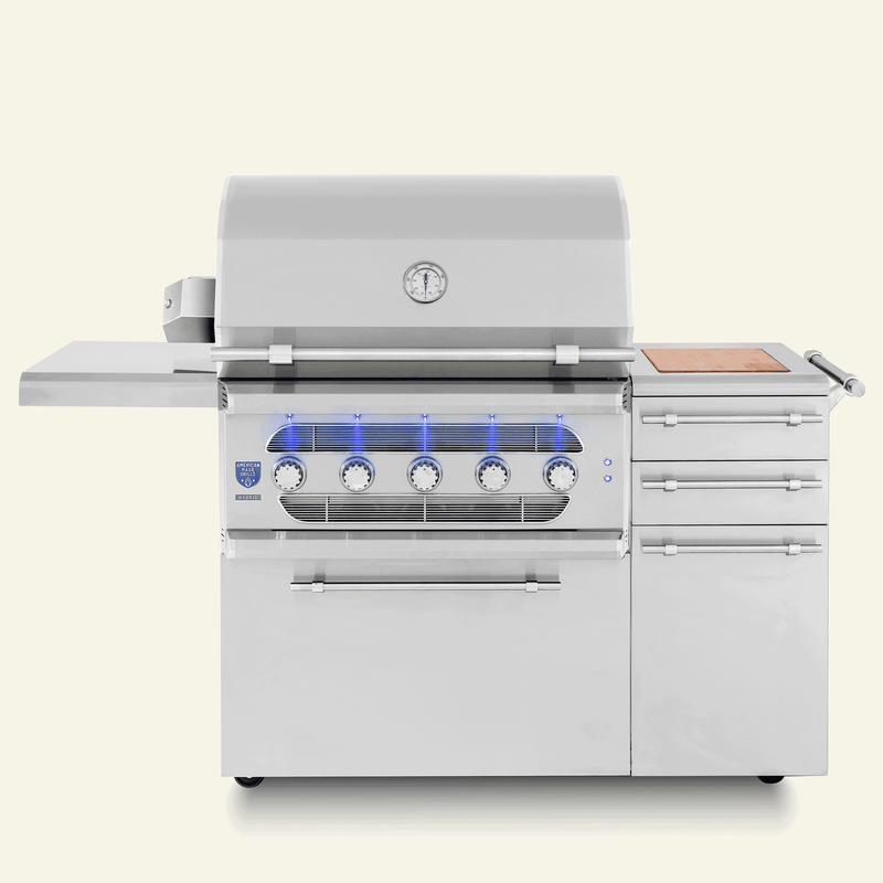 American Made Grills Muscle 36" Freestanding Hybrid Grill
